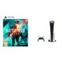 Sony PlayStation 5, 1 Wireless Controller, White - CFI-1016A01 MEE, with Battlefield 2042 for PlayStation 5