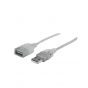 Manhattan USB Extension Cable, 1.8 Meters, Silver - 336314