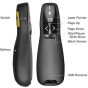 Elevea Wireless Laser Remote Control, Black - R400