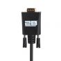 كابل توبي Display Port إلى VGA، طول 1.8 متر، اسود - DC605