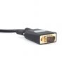 كابل توبي Display Port إلى VGA، طول 1.8 متر، اسود - DC605