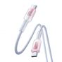 Joyroom Crystal Clear Series Charging Cable USB-C, 60 Watt, 1.2 Meters, White -  S-A42