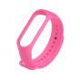 Silicone Replacement Strap for Xiaomi Mi Band 3 Smart Watch - Pink