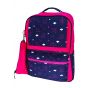 Gharibo Bags School Backpack With Pencil Case for Girls, Arrows Pattern - Rose and Navy