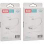 XO NB172A 2in1 Audio Adapter Lightning Cable To Lightning With 5V/2A Max Output 150MM Set Of 2 Pieces - White