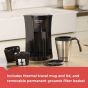 Black and Decker Coffee Maker, 800 Watt, Black Stainless Steel - DCM18S