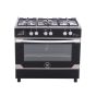 Unionaire T-Signature Gas Cooker, 5 Burners, Stainless Steel - C69SSGC-447