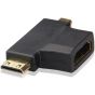 Keendex Kx1752 Micro HDMI and Mini HDMI to HDMI Adapter