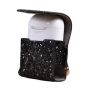 Leather Case for Apple AirPods- Glitter  Black