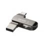 Lexar JumpDrive D400 Flash Drive, USB-C, 64GB, Silver - LJDD400064G-BNQNG