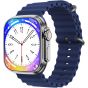 X8 Ultra Smart Watch, 2.08 Inch - Dark Blue
