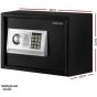 Safety Tech Electronic Safe Box, Black - GN25 EIA 606