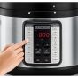 حلة ضغط كهربائية بلاك + ديكر سمارت، 10 لتر، 1350 وات، اسود وفضي  - Pcp1010-B5
