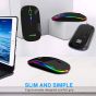 MMK Rechargeable Wireless Optical Mouse, Black - MMK05