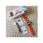 Oraimo FreePods 3C Earbuds, Black- OEB-E104DC and T800 Ultra Series 8 Smart Watch, 49mm - Silver Case and Orange Strap with Extra Black Strap