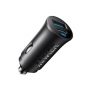 Anker Car Charger, 30 Watt, USB and USB-C Ports, Black - A2741H11