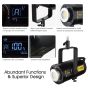 Godox FV150 Dimmable LED Flash Light with Remote Control, 150Watt, Black - D7590UK
