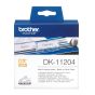 Brother Label Roll, 17mm x 54mm, 400 Labels, Black on White - DK-11204