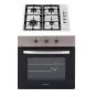 Nardi Built-in Gas Oven,  with Grill, 67 Liters- FGX08XN with Built-In Gas Hob, 4 Burners - SCG40 AVX