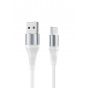 كابل شحن  USB-A الى USB-C، طول 1 متر، ابيض - AS130