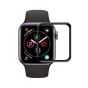 3D Tempered Glass Screen Protector For Apple Watch 44Mm- Transparent with Black Frame