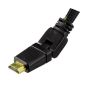 كابل HDMI تو بي، 1.8 متر، يدور بزاوية 360 درجة، اسود - CV895