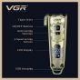 VGR Rechargeable Hair Clipper, Dry, Gold - V-005