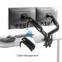North Bayou Dual Monitor Stand, 17-27 Inches - Black
