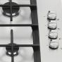 Turboline Gas Built-in Hob, 60cm, 4 Burners, Silver - TL6050GVIX