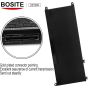 Bosite Replacement Laptop Battery for Dell Laptops, 3500 mAh, Black - 33YDH