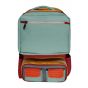 Gharibo Bags School Backpack For Girls, Stripe Pattern - Light Blue and Red