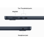 Apple MacBook Air M2 Chip with 8 Core CPU, 10 Core GPU, 256GB SSD, 8GB RAM, 15 Inch XDR Display, MacOS, Midnight - MQKW3D-A