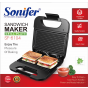 Sonifer Sandwich Maker, 750W, Red and Black - SF-6104