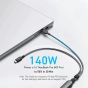 كابل USB-C  انكر 2 في 1، 1.2 متر، اسود - A8895H11