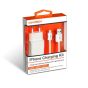 Dausen Wall Charger with Lightning Cable, 1 Amper, White- TR-RI1028