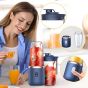 Signclubs Portable Blender 400ml, 40 Watt, Blue - B0CXDKBQKR