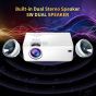 JJP LED Projector, 1920x1080 Resolution - Silver