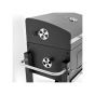 Home Large Charcoal Grill with 1 Shelf, 114.5×60×108 Cm - Black