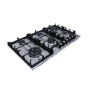 Purity Stainless steel Gas Built-In Hob, 6 Burners, 90 cm, Silver - HPT904S