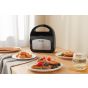 Swiss Pro Plus 4 in 1 Sandwich Maker, 750 Watt, Black - SP-SW750.4