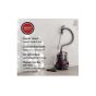 Panasonic Bagless Canister Vacuum Cleaner with Attachments, 2100W, Black and Red - MC-CL607