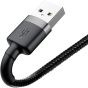 Baseus USB to Lightning Cable, 0.5 Meter, Grey - CALKLF-AG1