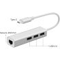 موزع 4 في 1، بمنفذ USB-C، فضي- Q82S