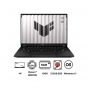 Asus TUF Gaming A14 2024 FA401UU-RG028W Laptop, AMD Ryzen 7 8845HS, 512GB SSD, 16GB RAM, 14 Inch 2.5K IPS Display, NVIDIA GeForce RTX 4050 6GB, Windows 11 - Jaeger Gray