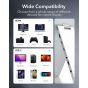 ESR 15.6 Inch FHD Portable Kickstand Monitor for Laptops, 60Hz, Silver - 6F002
