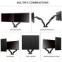 NB Dual Monitor Stand, 17-30 Inch, Black - F160