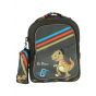 Gharibo Bags School Backpack With Pencil Case For Kids, Dinosaur Pattern - Olive