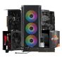 Xigmatek Master X Case with Gigabyte B550 Gaming X Motherboard, Crucial BALLISTIX 2×8GB RAM, AMD Ryzen 7 5700X Processor and Team MP33 M.2 NVMe 256GB