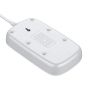 LDINO SC4407 Power Strip, 4 Sockets and 4 USB Ports, 2 Meters - White