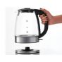 Mienta Glass Kettle, 1.7 liter, Silver - EK201120A
